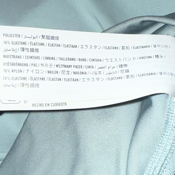 Gilly Hicks High-Rise Athletic Shorts Lined Size Medium Light Blue gym yoga run - Picture 10 of 10